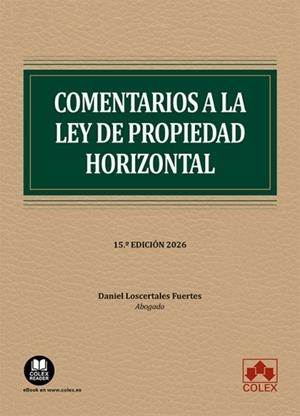 COMENTARIOS A LA LEY DE PROPIEDAD HORIZONTAL | 9791370116552 | LOSCERTALES FUERTES, DANIEL