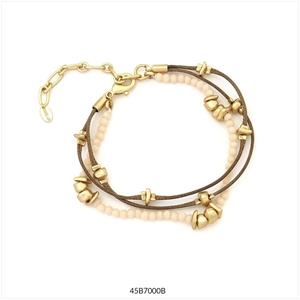 PULSERA DRISS DAURAT, TURQUESA I MARRÓ | 45b7000b