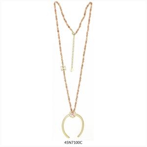 COLLAR ATENEA LLARG DAURAT I ROSAT | 45n7100c