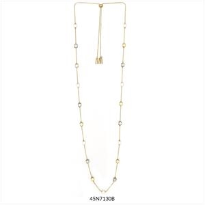 COLLAR GILDA LLARG DAURAT I PLATEJAT | 45n7130b