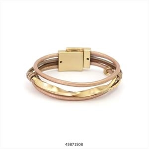 PULSERA TEIDE DAURADA BEIG ROSAT | 45b7150b