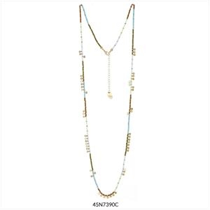 COLLAR FRESH DAURAT MARRONS I BLAUS | 45n7390c