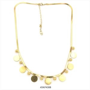 COLLAR VAIANA INOX DAURAT TOPO CURT | 45n7430b