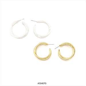 ARRECADES SMILE ARO CARGOLAT DAURAT O PLETEJAT | 45s4070