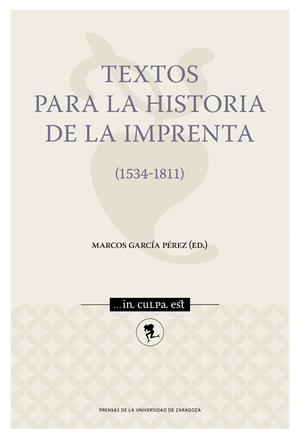 TEXTOS PARA LA HISTORIA DE LA IMPRENTA | 9791370140960 | GARCÍA PÉREZ, MARCOS