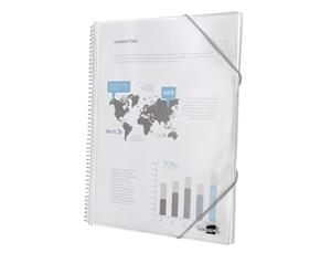 CARPETA ESPIRAL 20 FUNDES TRASPARENT | 8423473109865