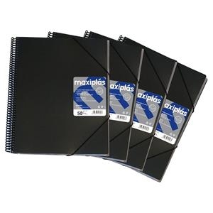 CARPETA 40 FUNDES A4 ESPIRAL NEGRE | 8413623982028