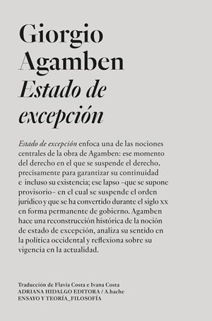 ESTADO DE EXCEPCIÓN | 9788419208972 | AGAMBEN, GIORGIO