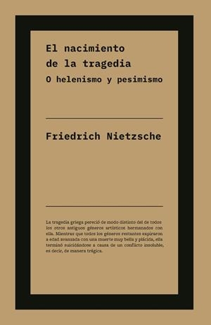 NACIMIENTO DE LA TRAGEDIA, EL | 9791388115080 | NIETZSCHE, FRIEDRICH