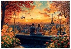 PUZLE 1500 PECES ENAMORADOS EN PARIS | 8412668205697