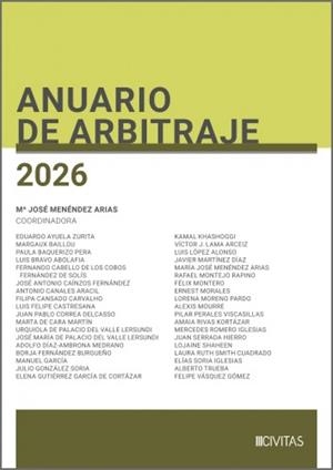 ANUARIO DE ARBITRAJE 2026 | 9788410858855 | MENENDEZ ARIAS, MARIA JOSÉ