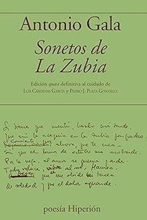 SONETOS DE LA ZUBIA | 9788490022894 | GALA, ANTONIO