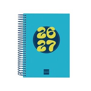 AGENDA ESPIRAL CURS COOL 1/8 1DP 26-27 BLAU | 8422952415909