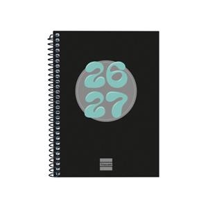 AGENDA ESPIRAL CURS COOL 1/8 SVH 26-27 NEGRE | 8422952416029