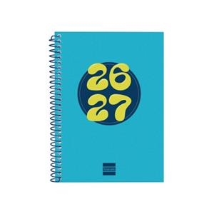AGENDA ESPIRAL CURS COOL 1/8 SVH 26-27 BLAU | 8422952416043