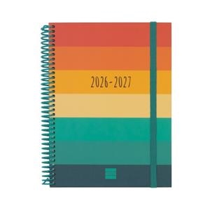 AGENDA ESPIRAL CURS DIVA 1/4 SVH 26-27 COLORS | 8422952415787