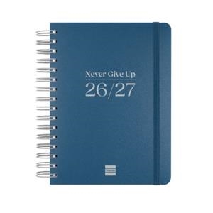 AGENDA ESPIRAL DOBLE CURS COSMO 1/4 1DP 26-27 BLAU | 8422952416166
