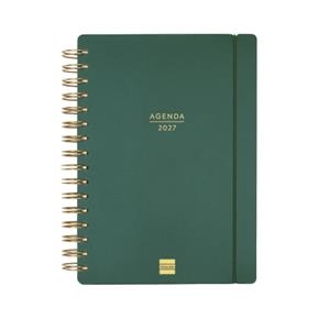 AGENDA ESPIRAL DOBLE 16 MESOS HAIKU E10 SVH 26-27 VERD | 8422952415190
