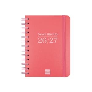 AGENDA ESPIRAL DOBLE CURS COSMO 1/8 SVH 26-27 VERMELL | 8422952416418