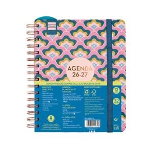 AGENDA ESPIRAL DOBLE DOCENT MAGIS.DESIGN1/4SVH26-27 LILAC | 8422952416746