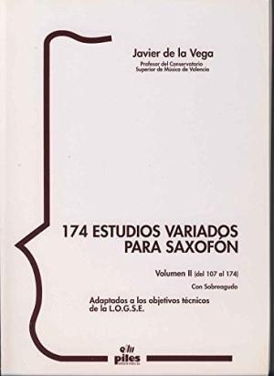 174 ESTUDIOS VARIADOS PARA SAXOFON II | 9788489595354 | DE LA VEGA, JAVIER