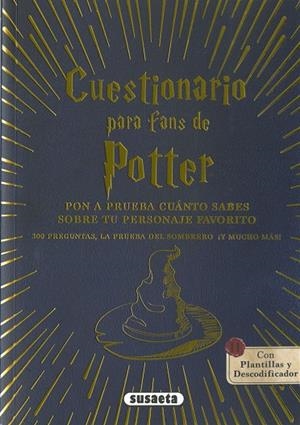 CUESTIONARIO PARA FANS DE POTTER. PON A PRUEBA CUANTO SABES DE TU PERSONAJE FAVORITO | 9788410847026 | KRICHTEL, JANIKA