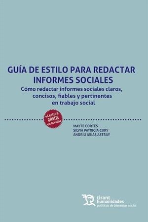 GUIA DE ESTILO PARA REDACTAR INFORMES SOCIALES | 9788410819436 | CORTES, MAYTE / CURY, SILVIA PATRICIA