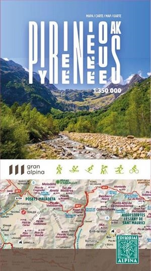 PIRINEUS : GRAN APLINA (1:400.000) | 9788470112256