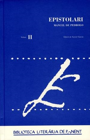 EPISTOLARI (2 VOLUMENES) | 9788489727977 | DE PEDROLO, MANUEL
