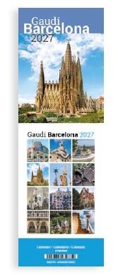 CALENDARI 2027 SOBRETAULA MINI (9X12 CM) GAUDÍ-2 (S. FAMILIA) | 8424455270832