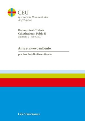 ANTE EL NUEVO MILENIO | 9788496860506 | GUTIERREZ GARCIA, JOSE LUIS