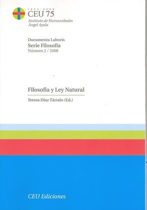 FILOSOFÍA Y LEY NATURAL | 9788496860742
