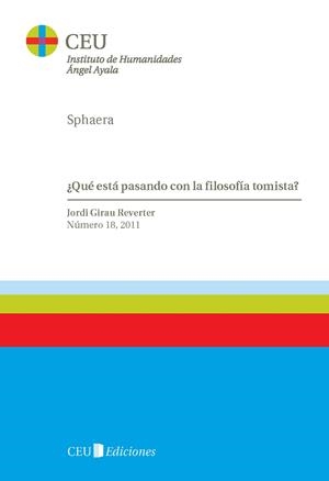QUÉ ESTA PASANDO CON LA FILOSOFÍA TOMISTA? | 9788492989584 | GIRAU REVERTER, JORDI