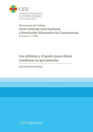 ÁRBITROS Y EL PODER PARA DICTAR CONDENAS NO PECUNIARIAS, LOS | 9788492456284 | RAMOS MUÑOZ, DAVID
