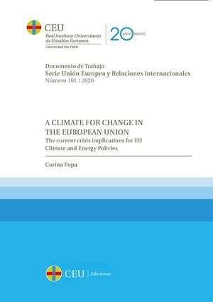 A CLIMATE FOR CHANGE IN THE EUROPEAN UNION | 9788417385927 | POPA, CORINA