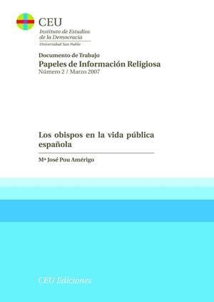 OBISPOS EN LA VIDA PÚBLICA ESPAÑOLA, LOS | 9788496860018 | POU AMÉRIGO, MARÍA JOSÉ