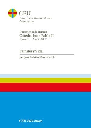 FAMILIA Y VIDA | 9788496860063 | GUTIERREZ GARCIA, JOSE LUIS
