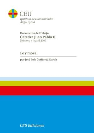 FE Y MORAL | 9788496860223 | GUTIERREZ GARCIA, JOSE LUIS
