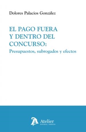 PAGO FUERA Y DENTRO DEL CONCURSO PRESUPUESTOS SUBROGADOS Y EFECTOS | 9791388250422 | PALACIOS GONZALEZ, DOLORES