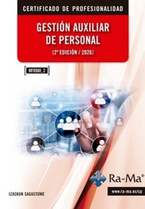 GESTIÓN AUXILIAR DE PERSONAL  (2 EDICIÓN) | 9791388334092 | SAGASTUME, IZASKUN