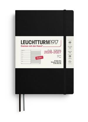 AGENDA A5 LEUCHTTURM S/V 26/27 BLACK | 4070292003351