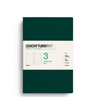 JOTTBOOK PUR A5 PUNTETS PACK 3 FOREST GREEN | 4070292006260