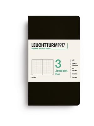 JOTTBOOK PUR A6 PUNTETS PACK 3 BLACK | 4070292006536