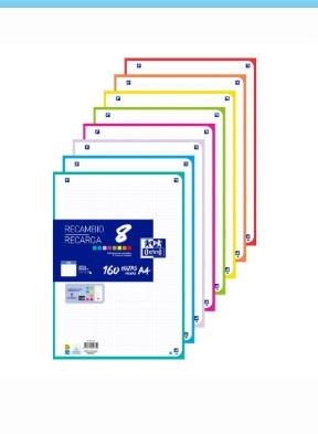 RECANVI FULLS 4 T OXFORD 8 COLORS | 8412771057350