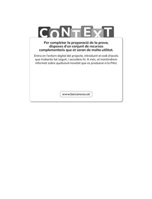 CONTEXT. CATALUNYA. 2027. LLENGUA CATALANA I LITERATURA. PAU | 9788448967130 | PÉREZ DÍEZ, ANA / SOLER CANALS, MERCÈ / VILA SUBIRANAS, MARTA