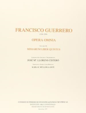 OPERA OMNIA. TOMO IX. MISARUM LIBER QUINTUS | 9788400076696 | GUERRERO, FRANCISCO