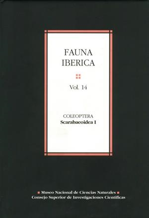 FAUNA IBÉRICA. VOL. 14. COLEOPTERA: SCARABAEOIDEA I | 9788400079970 | MARTÍN PIERA, FERMÍN/LÓPEZ COLÓN, JOSÉ IGNACIO