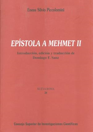 EPÍSTOLA A MEHMET II | 9788400082130 | PICCOLOMINI, ENEAS SILVIO