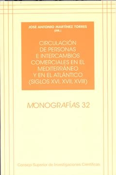 CIRCULACIÓN DE PERSONAS E INTERCAMBIOS COMERCIALES EN EL MEDITERRÁNEO Y EN EL ATLÁNTICO (SIGLOS XVI, XVII, XVIII) | 9788400087173