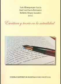 ESCRITURA Y TEORÍA EN LA ACTUALIDAD | 9788400102470
